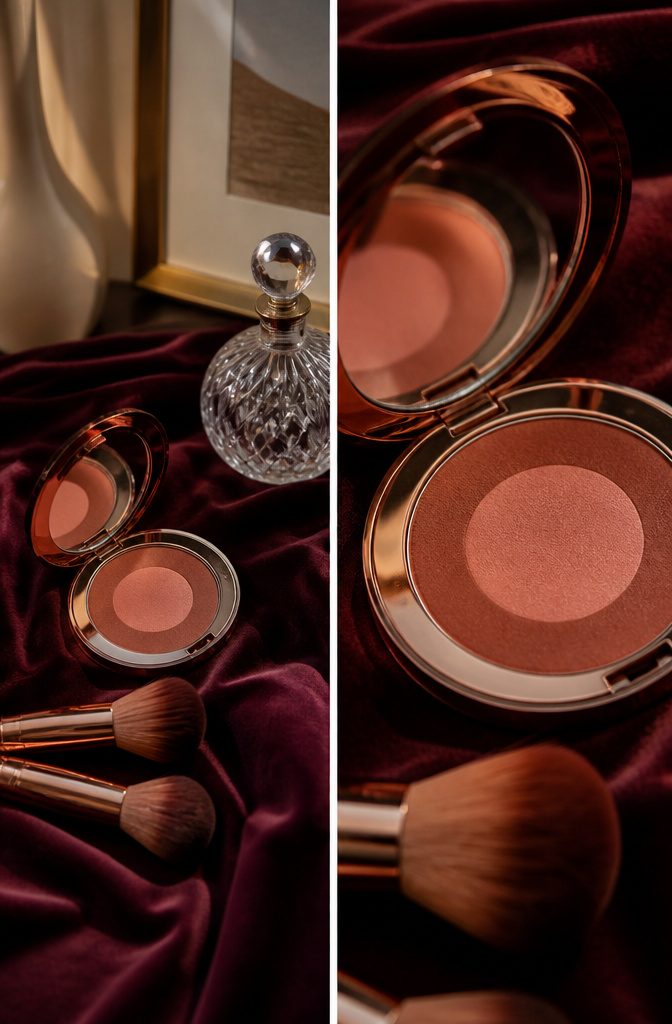 Charlotte Tilbury Cheek to Chic compact with deep tawny and rose shades.