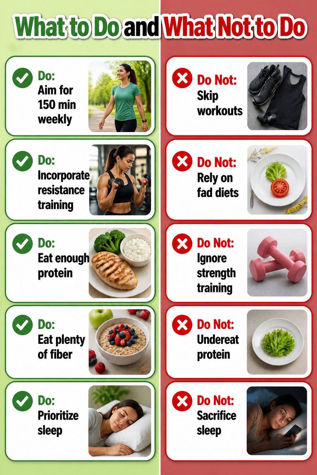 Information on combining methods to improve lifestyle and health.