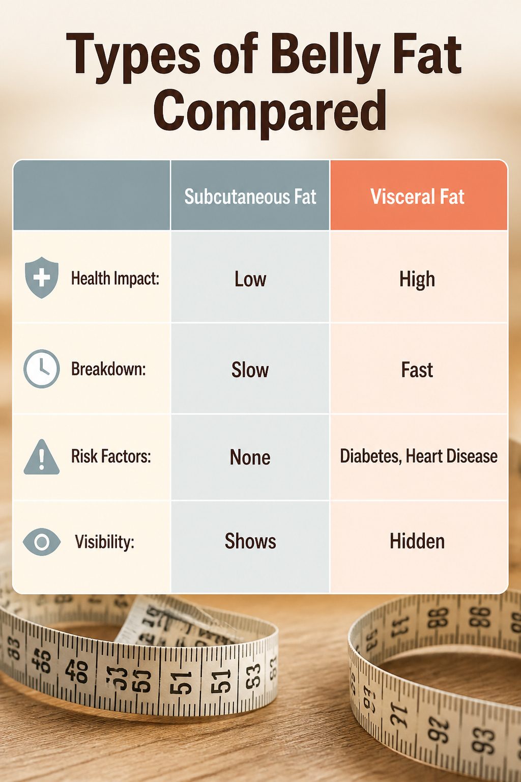 How to Lose Belly Fat: 10 Science-Backed Methods for 2026 11 An illustration comparing subcutaneous fat and visceral fat.